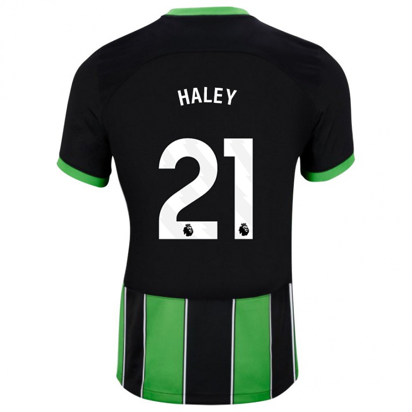 Dámské Madison Haley #21 Černá Zelená Daleko Hráčské Dresy 2023/24 Dres