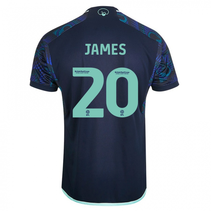 Dámské Daniel James #20 Modrý Daleko Hráčské Dresy 2023/24 Dres