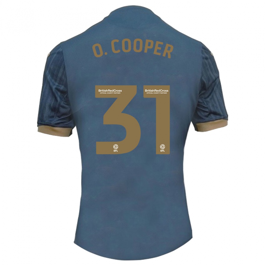 Dámské Oliver Cooper #31 Tmavě Modrozelená Daleko Hráčské Dresy 2023/24 Dres