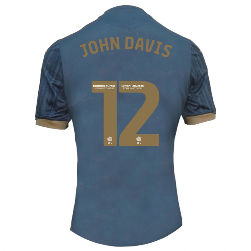 Dámské Stacey John-Davis #12 Tmavě Modrozelená Daleko Hráčské Dresy 2023/24 Dres