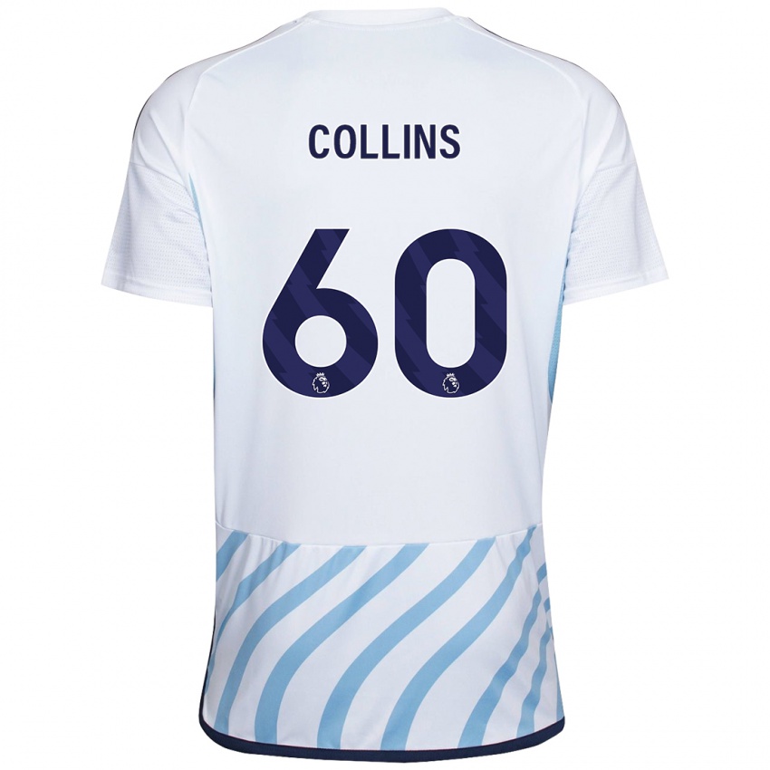 Dámské Sam Collins #60 Bílá Modrá Daleko Hráčské Dresy 2023/24 Dres