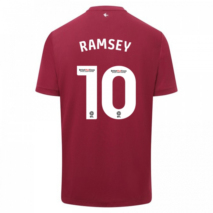 Dámské Aaron Ramsey #10 Červené Daleko Hráčské Dresy 2023/24 Dres