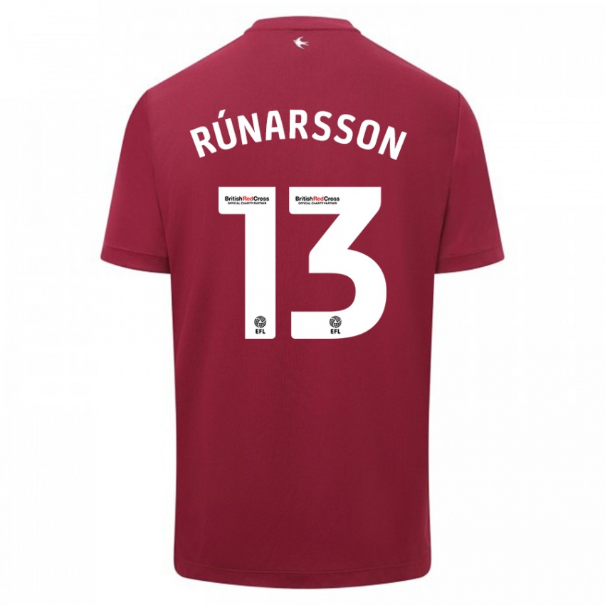 Dámské Runar Alex Runarsson #13 Červené Daleko Hráčské Dresy 2023/24 Dres
