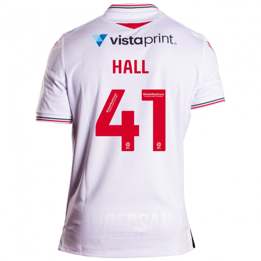 Dámské Liam Hall #41 Bílý Daleko Hráčské Dresy 2023/24 Dres