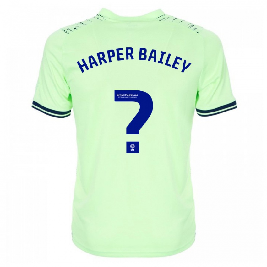 Dámské Aaron Harper-Bailey #0 Námořnictvo Daleko Hráčské Dresy 2023/24 Dres