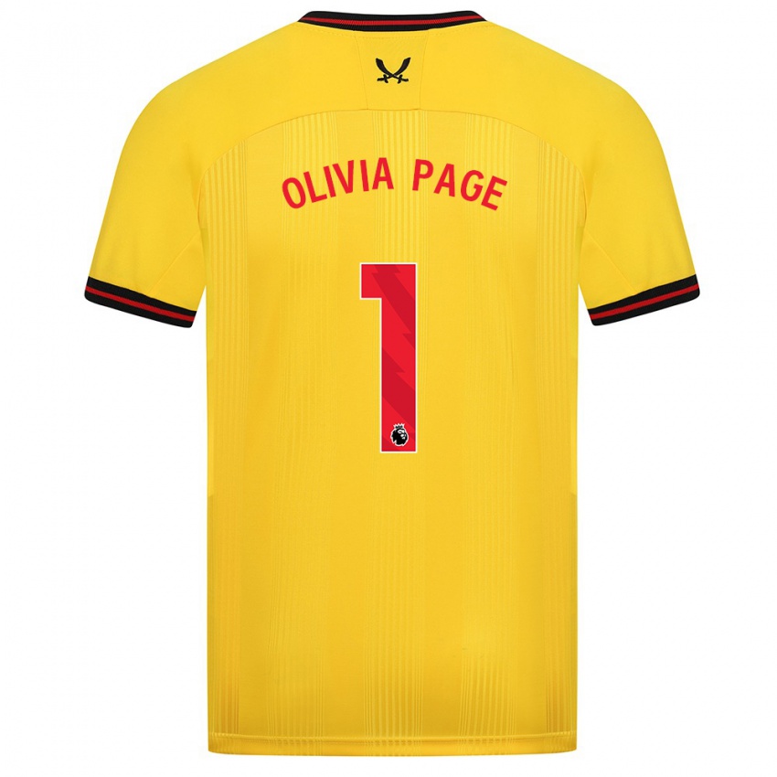 Dámské Olivia Page #1 Žlutá Daleko Hráčské Dresy 2023/24 Dres