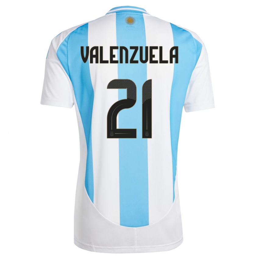 Dětské Argentina Fernando Valenzuela #21 Bílá Modrá Domů Hráčské Dresy 24-26 Dres