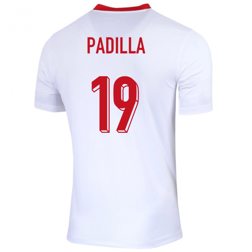 Dětské Polsko Natalia Padilla #19 Bílý Domů Hráčské Dresy 24-26 Dres