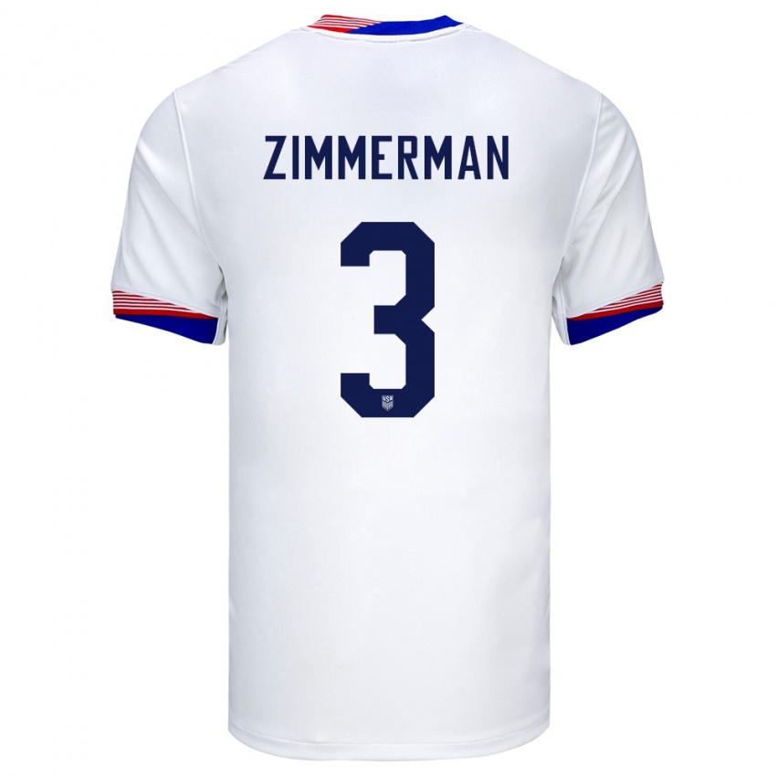 Dětské Spojené Státy Americké Walker Zimmerman #3 Bílý Domů Hráčské Dresy 24-26 Dres