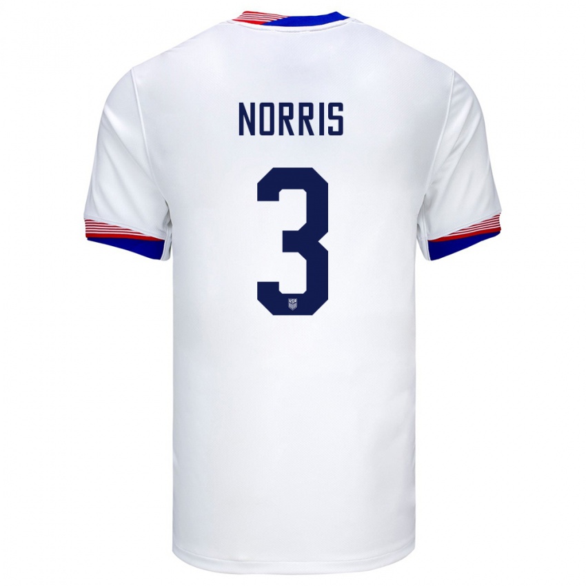 Dětské Spojené Státy Americké Nolan Norris #3 Bílý Domů Hráčské Dresy 24-26 Dres