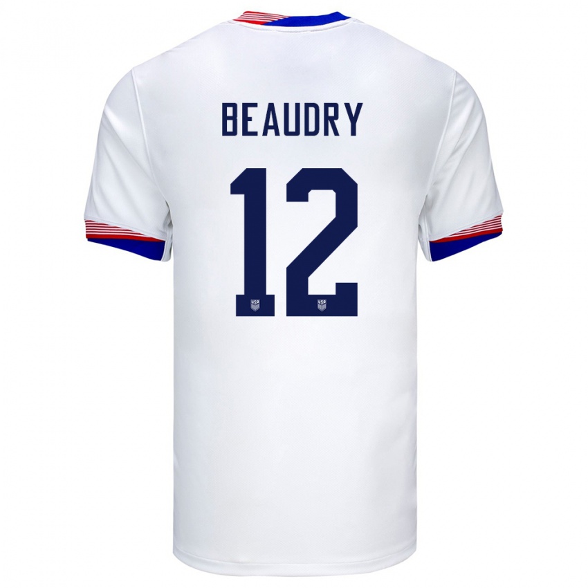 Dětské Spojené Státy Americké Adam Beaudry #12 Bílý Domů Hráčské Dresy 24-26 Dres