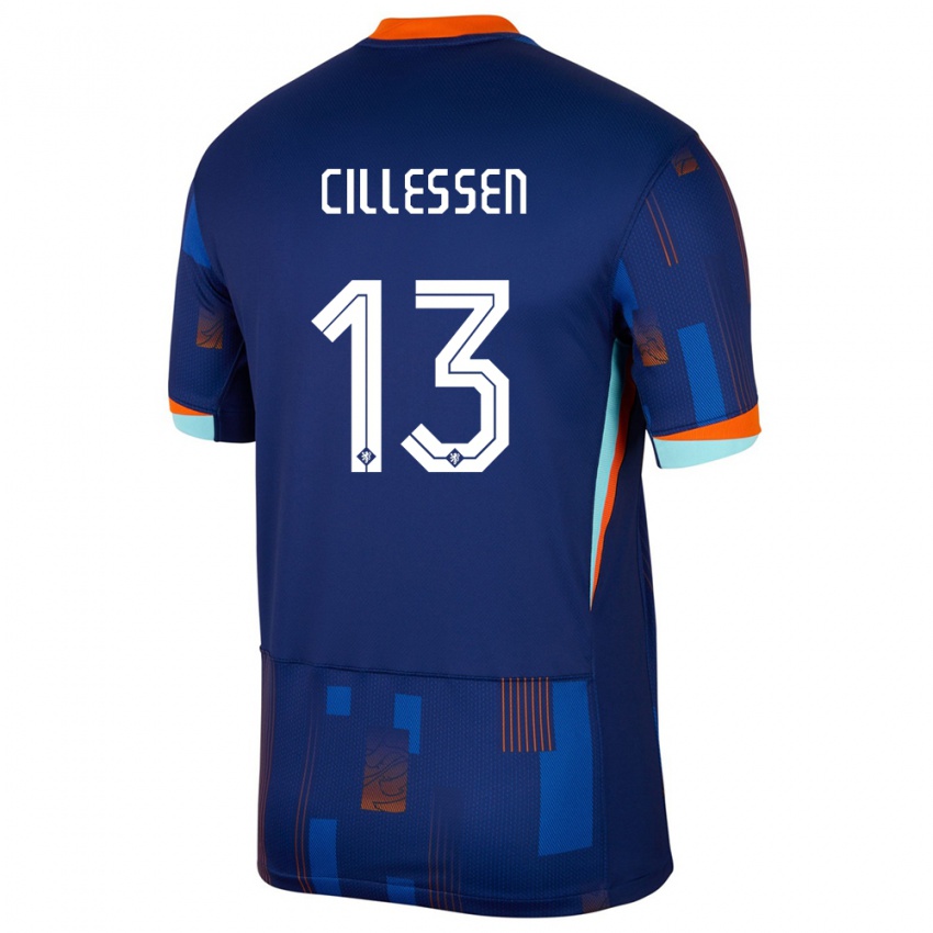 Dětské Nizozemsko Jasper Cillessen #13 Modrý Daleko Hráčské Dresy 24-26 Dres