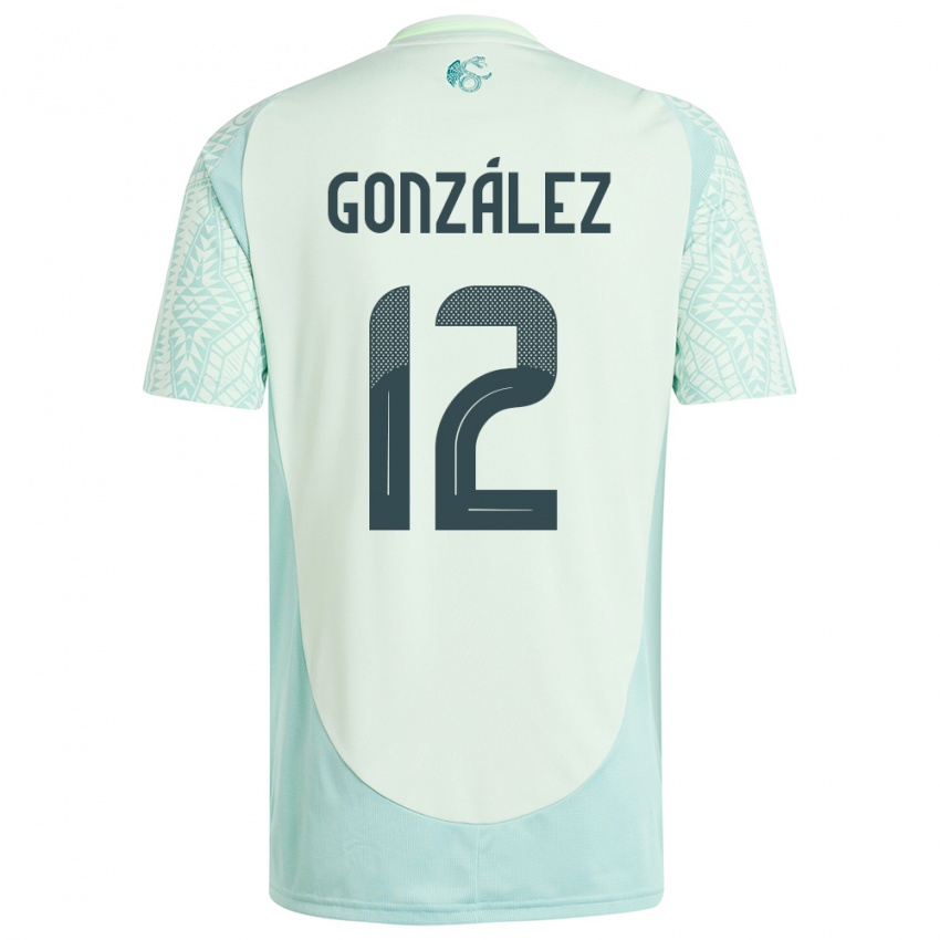 Dětské Mexiko Itzel Gonzalez #12 Povlečení Zelené Daleko Hráčské Dresy 24-26 Dres