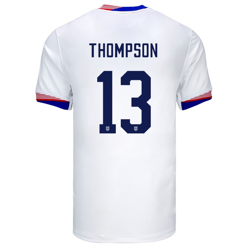 Pánské Spojené Státy Americké Alyssa Thompson #13 Bílý Domů Hráčské Dresy 24-26 Dres