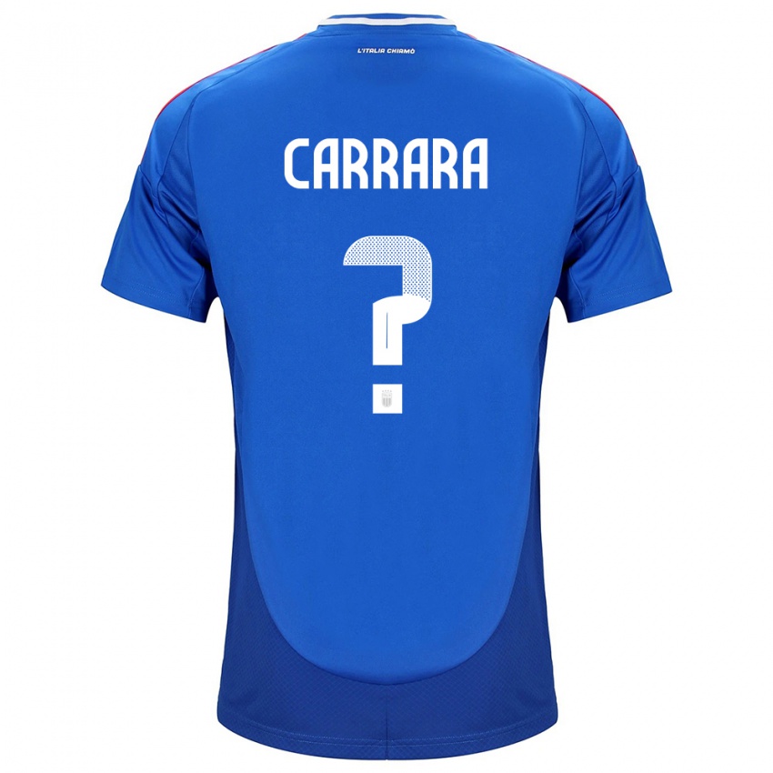 Pánské Itálie Cristian Carrara #0 Modrý Domů Hráčské Dresy 24-26 Dres