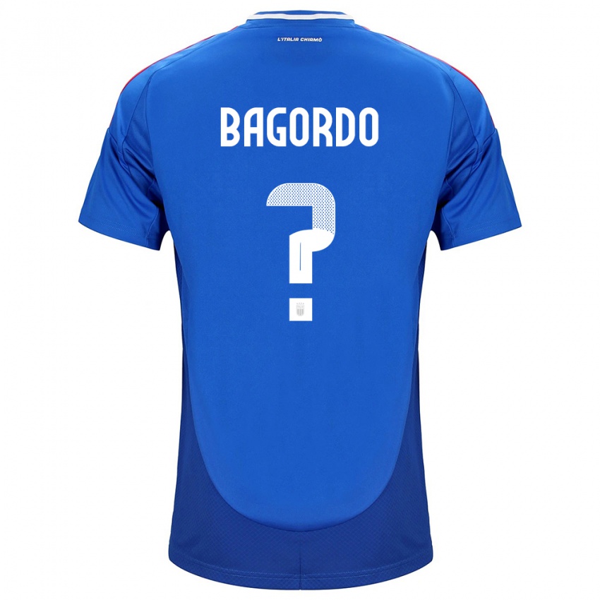 Pánské Itálie Cristian Bagordo #0 Modrý Domů Hráčské Dresy 24-26 Dres