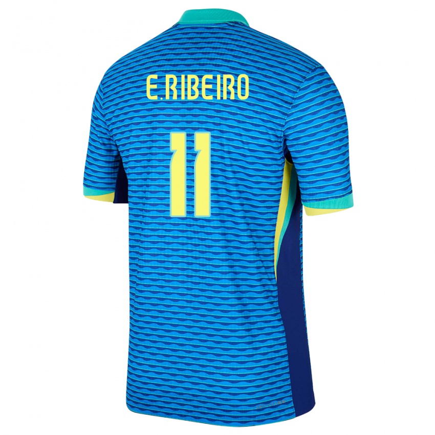 Pánské Brazílie Everton Ribeiro #11 Modrý Daleko Hráčské Dresy 24-26 Dres