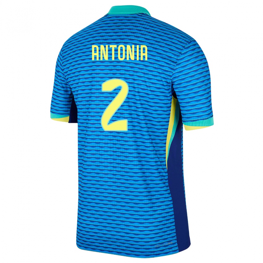 Pánské Brazílie Antonia #2 Modrý Daleko Hráčské Dresy 24-26 Dres