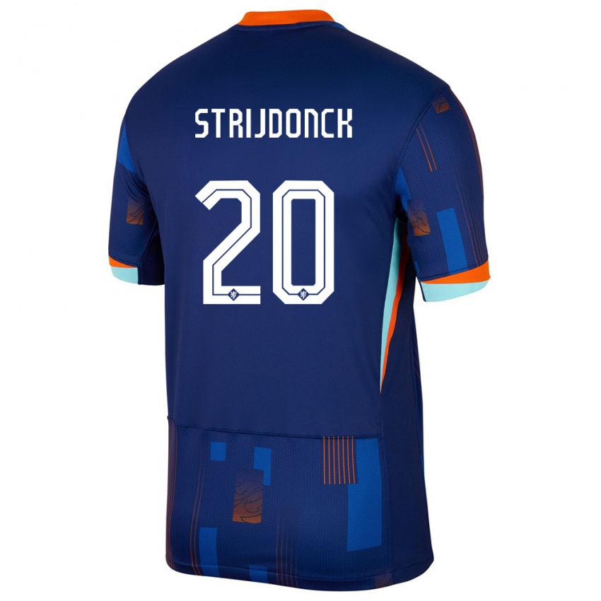 Pánské Nizozemsko Bayren Strijdonck #20 Modrý Daleko Hráčské Dresy 24-26 Dres