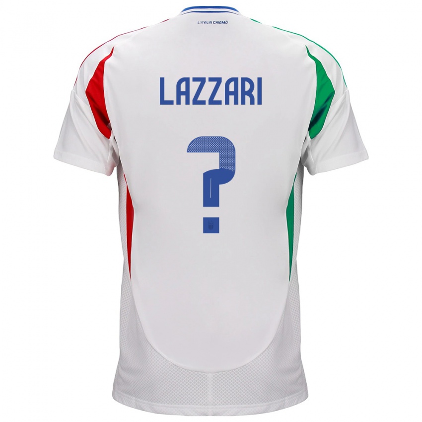 Pánské Itálie Manuel Lazzari #0 Bílý Daleko Hráčské Dresy 24-26 Dres