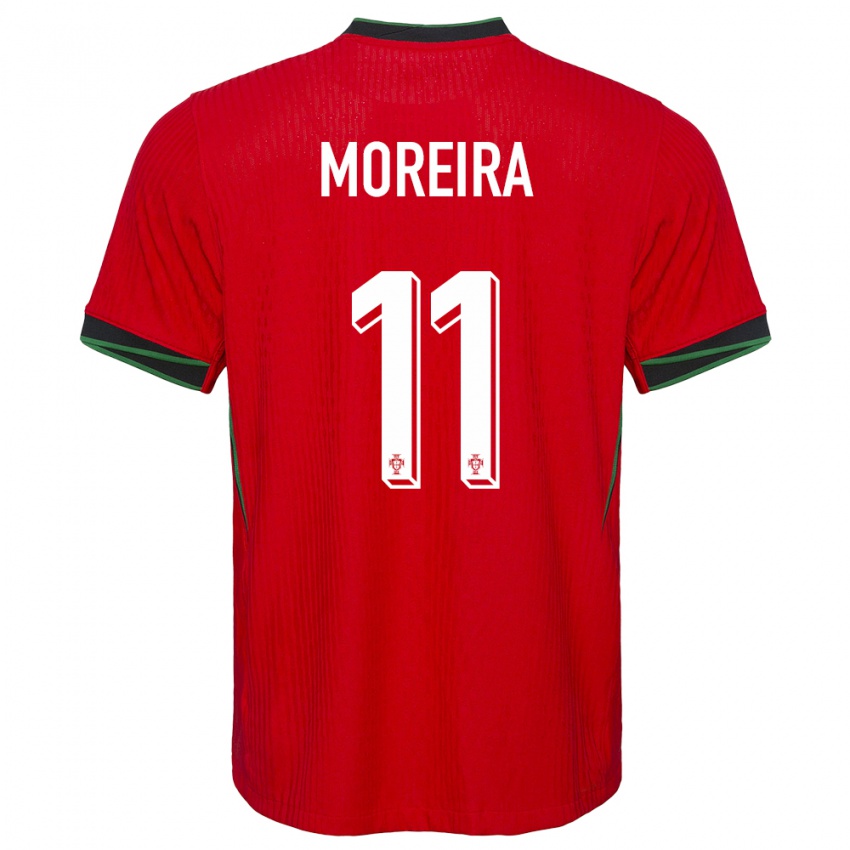 Dámské Portugalsko Diego Moreira #11 Červené Domů Hráčské Dresy 24-26 Dres