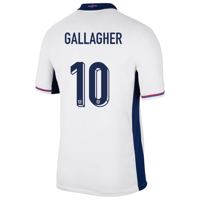 Dámské Anglie Conor Gallagher #10 Bílý Domů Hráčské Dresy 24-26 Dres