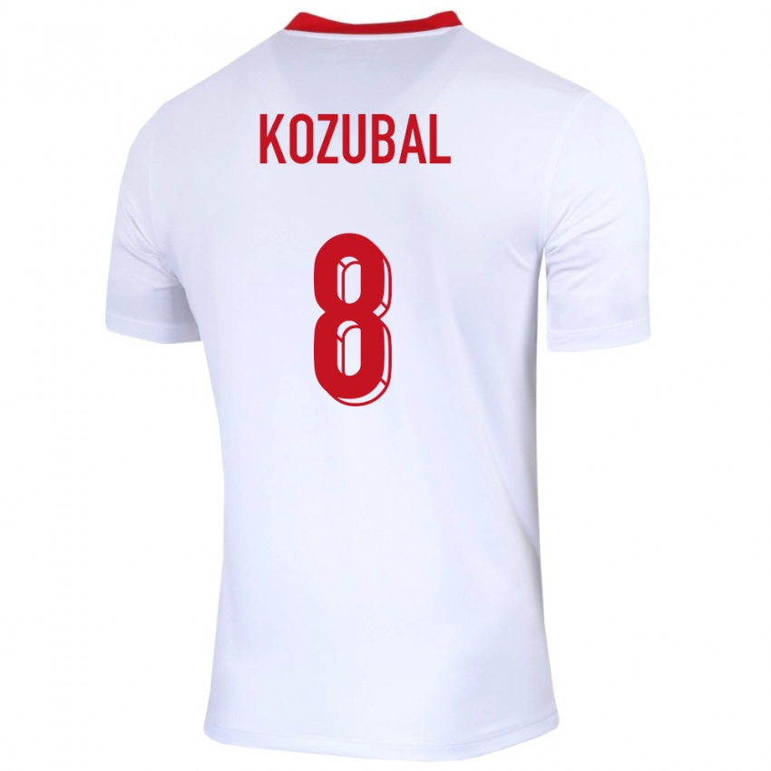 Dámské Polsko Antoni Kozubal #8 Bílý Domů Hráčské Dresy 24-26 Dres