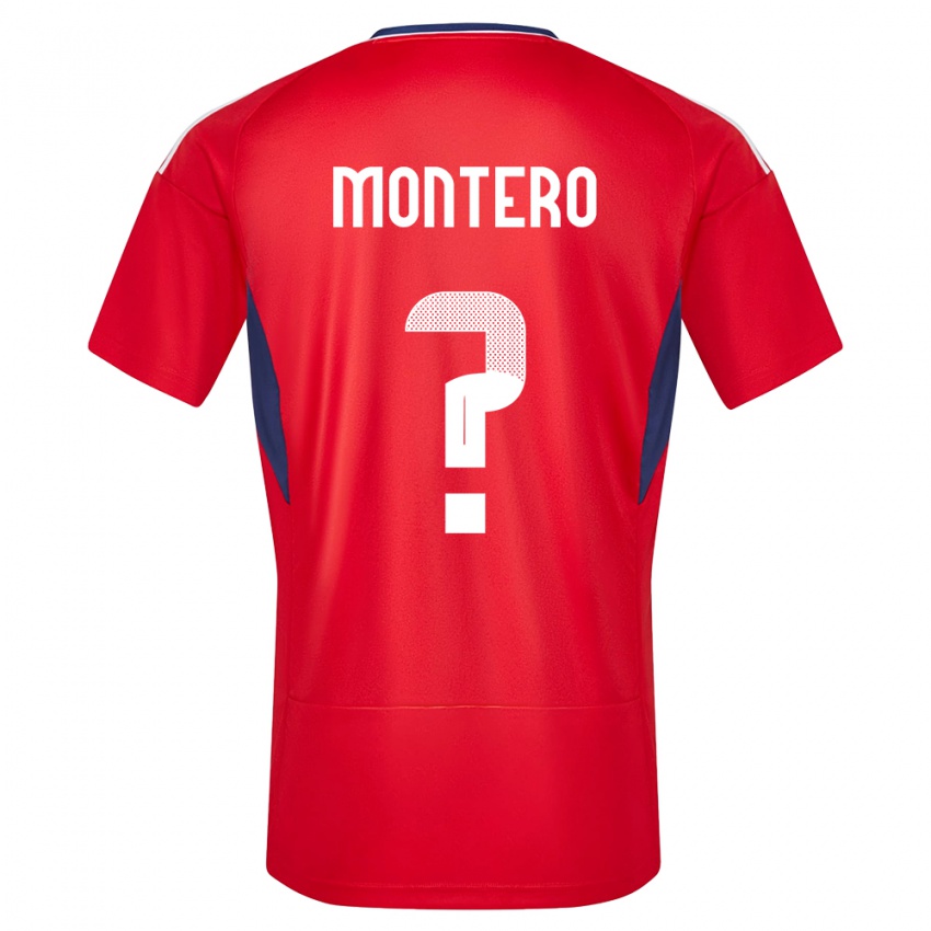 Dámské Kostarika Claudio Montero #0 Červené Domů Hráčské Dresy 24-26 Dres