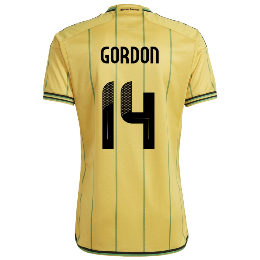 Dámské Jamajka Ashton Gordon #14 Žlutá Domů Hráčské Dresy 24-26 Dres
