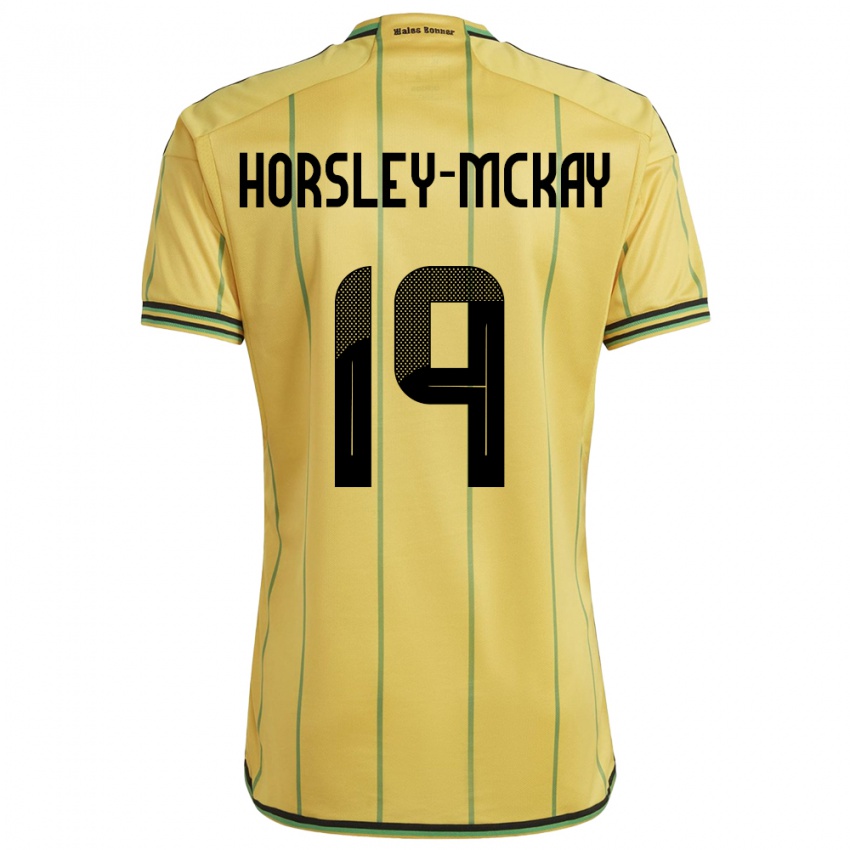 Dámské Jamajka Kyron Horsley-Mckay #19 Žlutá Domů Hráčské Dresy 24-26 Dres