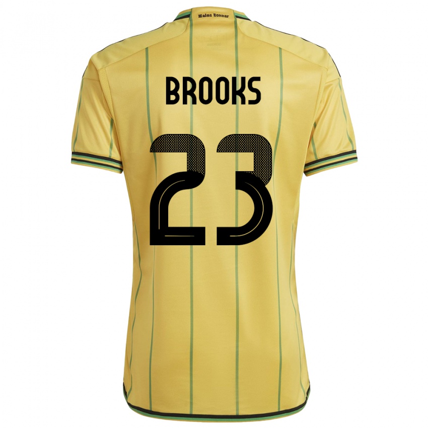 Dámské Jamajka Liya Brooks #23 Žlutá Domů Hráčské Dresy 24-26 Dres