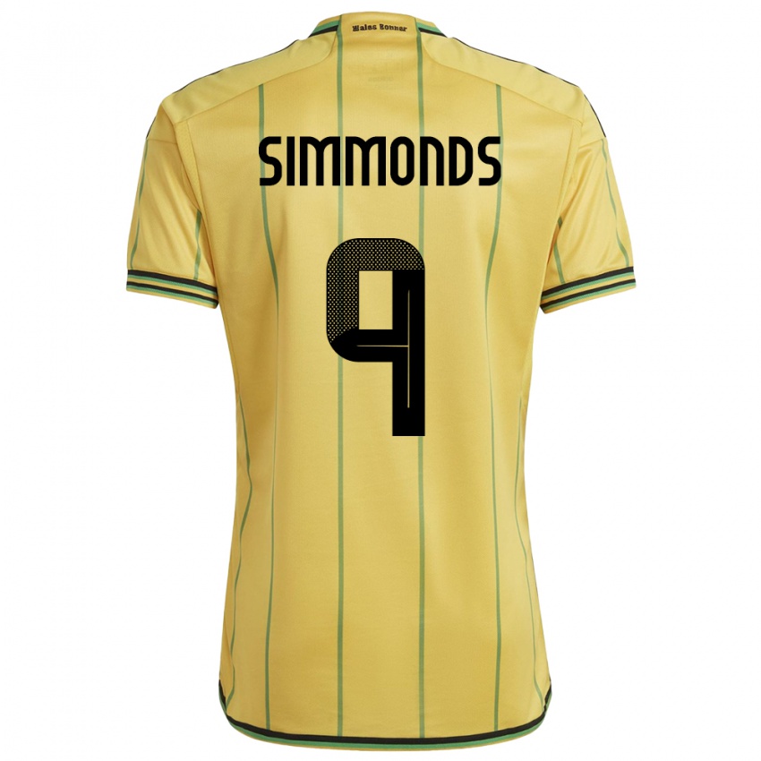Dámské Jamajka Kameron Simmonds #9 Žlutá Domů Hráčské Dresy 24-26 Dres