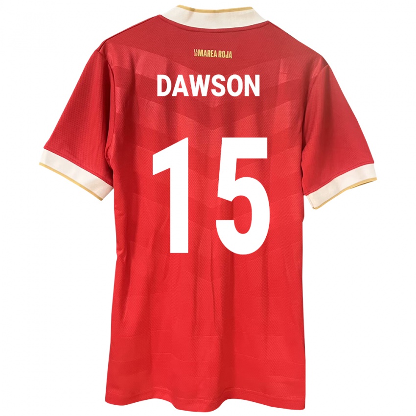 Dámské Panama Didier Dawson #15 Červené Domů Hráčské Dresy 24-26 Dres