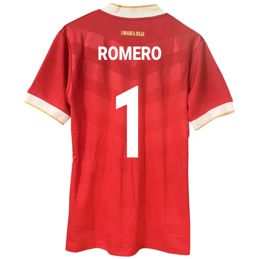 Dámské Panama Manuel Romero #1 Červené Domů Hráčské Dresy 24-26 Dres