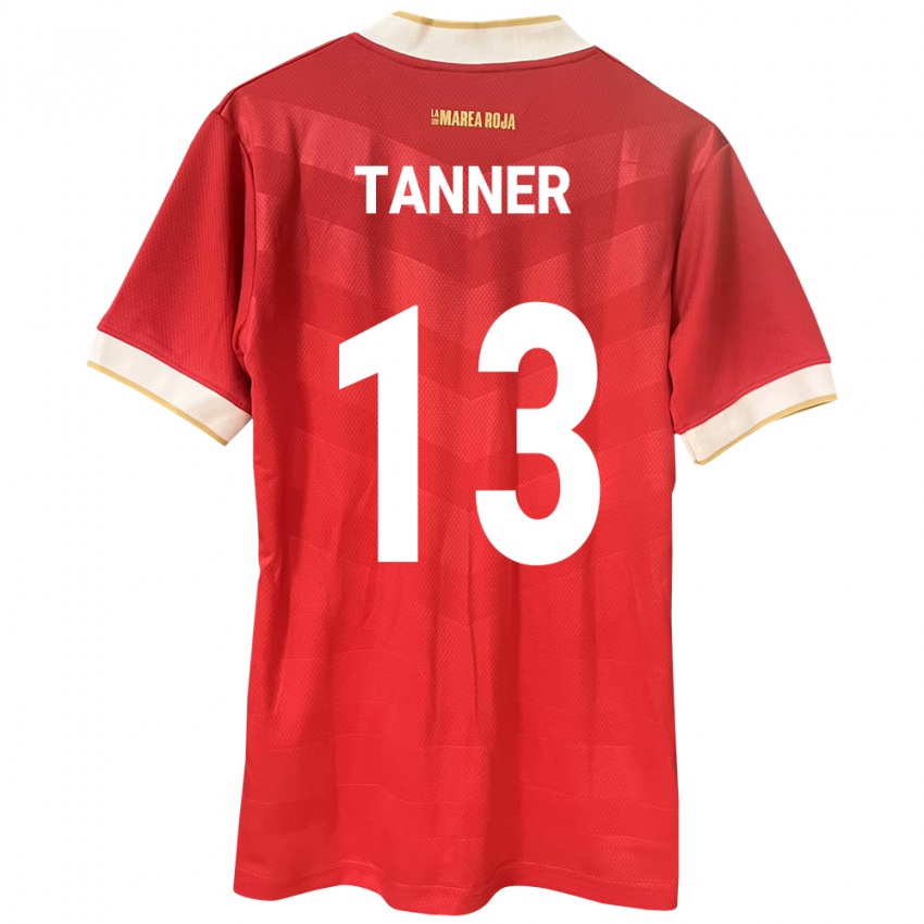Dámské Panama Riley Tanner #13 Červené Domů Hráčské Dresy 24-26 Dres