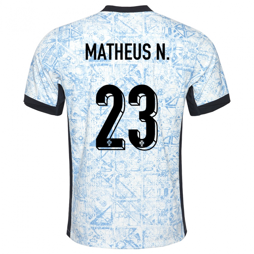 Dámské Portugalsko Matheus Nunes #23 Krémově Modrá Daleko Hráčské Dresy 24-26 Dres