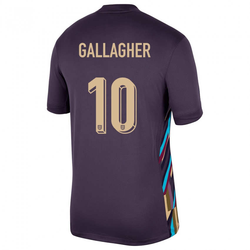Dámské Anglie Conor Gallagher #10 Tmavá Rozinka Daleko Hráčské Dresy 24-26 Dres