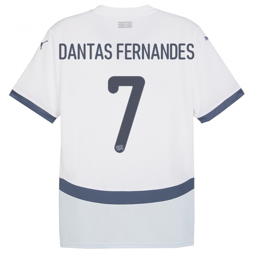 Dámské Švýcarsko Ronaldo Dantas Fernandes #7 Bílý Daleko Hráčské Dresy 24-26 Dres