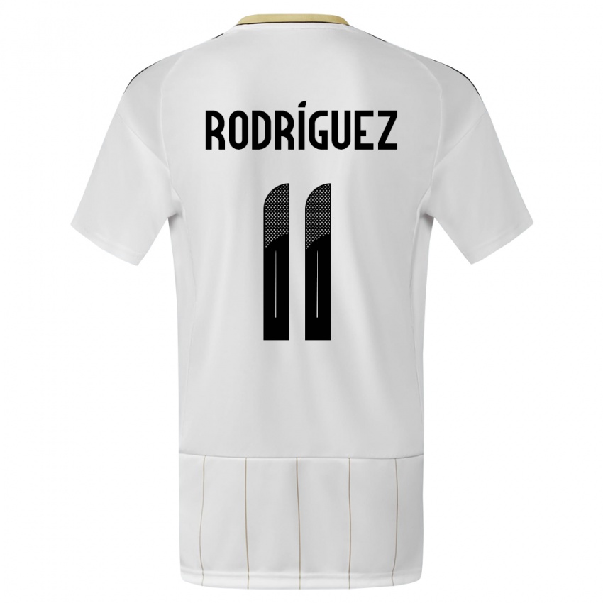 Dámské Kostarika Raquel Rodriguez #11 Bílý Daleko Hráčské Dresy 24-26 Dres