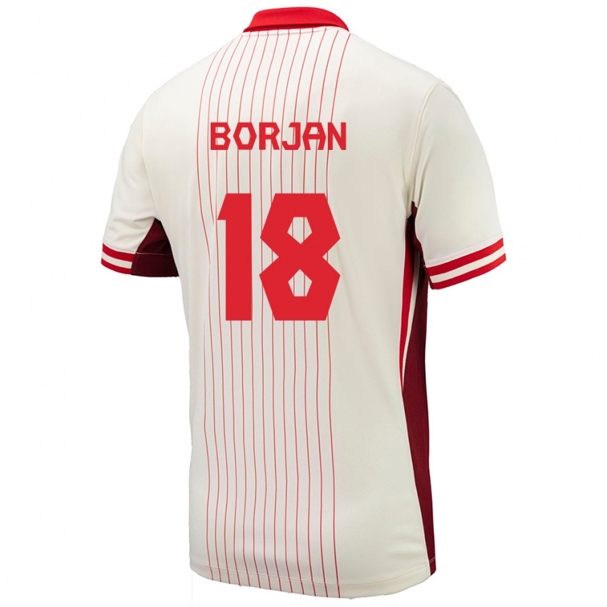 Dámské Kanada Milan Borjan #18 Bílý Daleko Hráčské Dresy 24-26 Dres