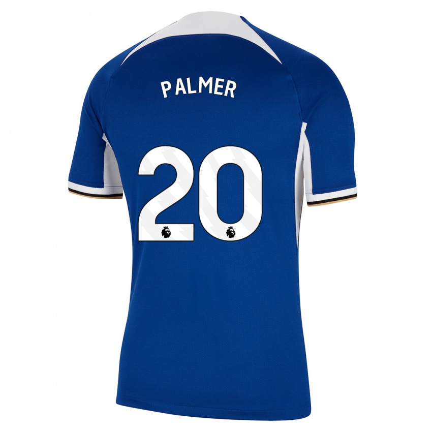 Dětské Cole Palmer #20 Modrý Domů Hráčské Dresy 2023/24 Dres