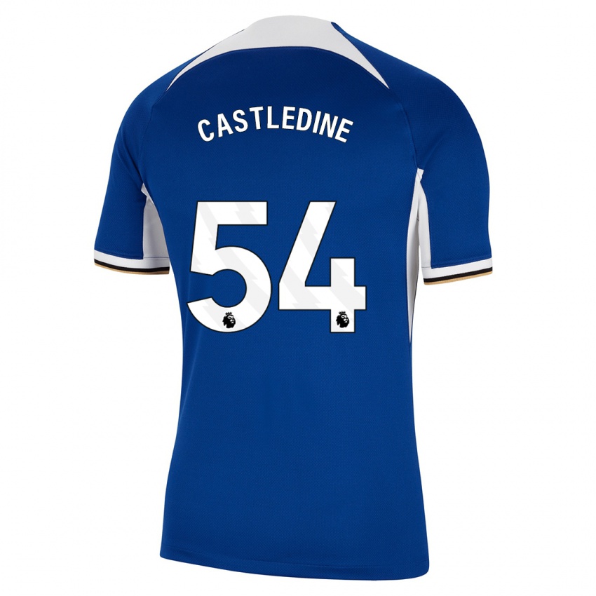 Dětské Leo Castledine #54 Modrý Domů Hráčské Dresy 2023/24 Dres