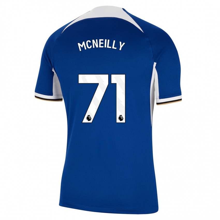 Dětské Donnell Mcneilly #71 Modrý Domů Hráčské Dresy 2023/24 Dres