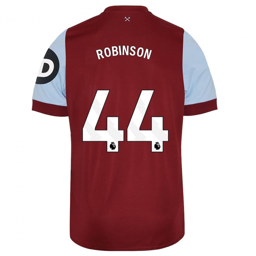 Dětské Junior Robinson #44 Maroon Domů Hráčské Dresy 2023/24 Dres