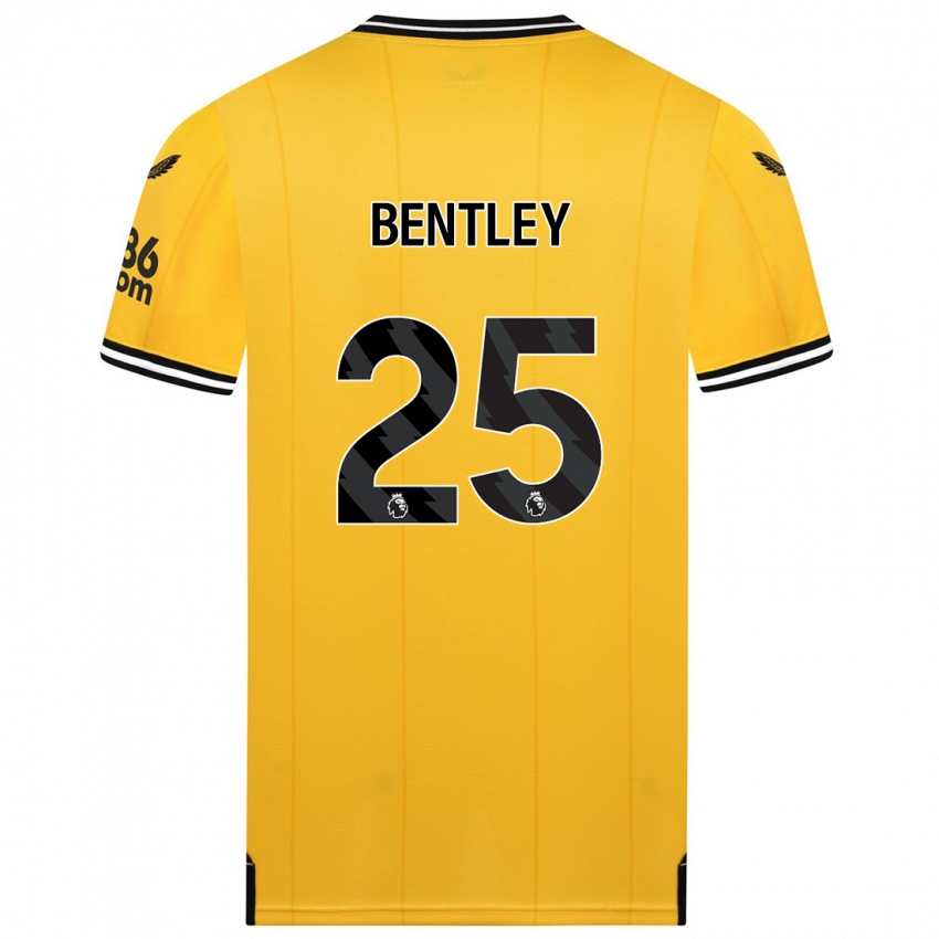 Dětské Daniel Bentley #25 Žlutá Domů Hráčské Dresy 2023/24 Dres