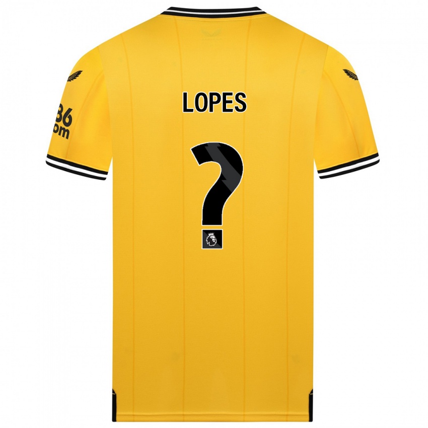 Dětské Leo Lopes #0 Žlutá Domů Hráčské Dresy 2023/24 Dres