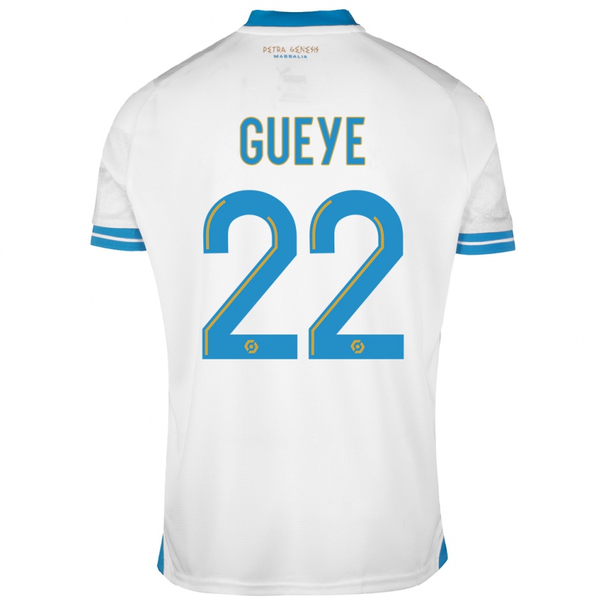 Dětské Pape Gueye #22 Bílý Domů Hráčské Dresy 2023/24 Dres