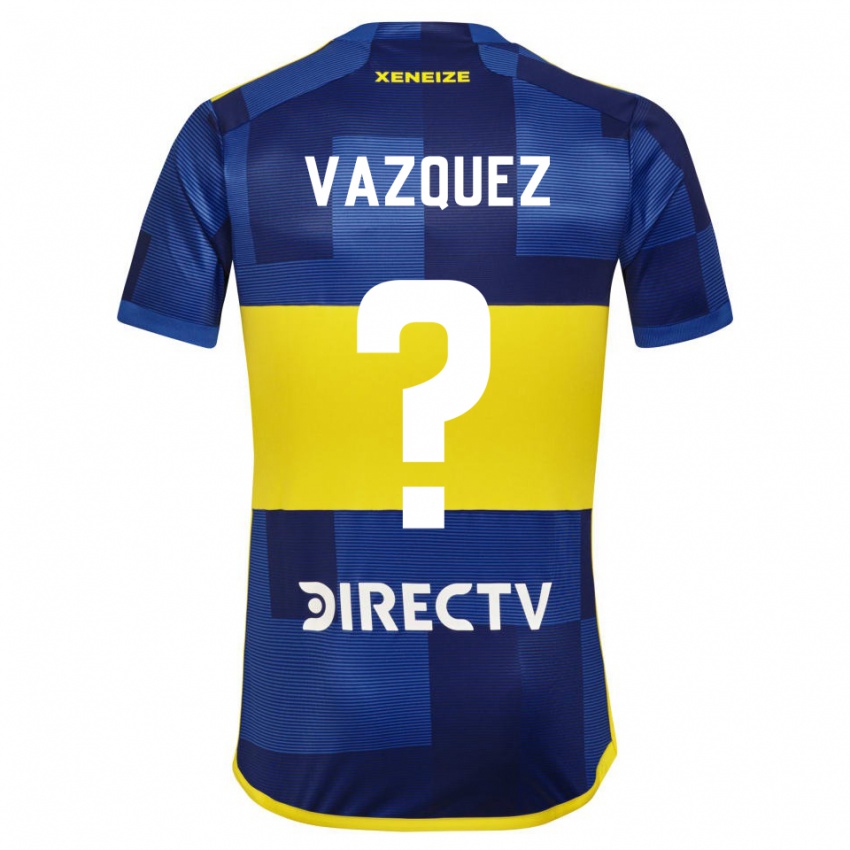 Dětské Luis Vazquez #0 Tmavě Modrá Žlutá Domů Hráčské Dresy 2023/24 Dres
