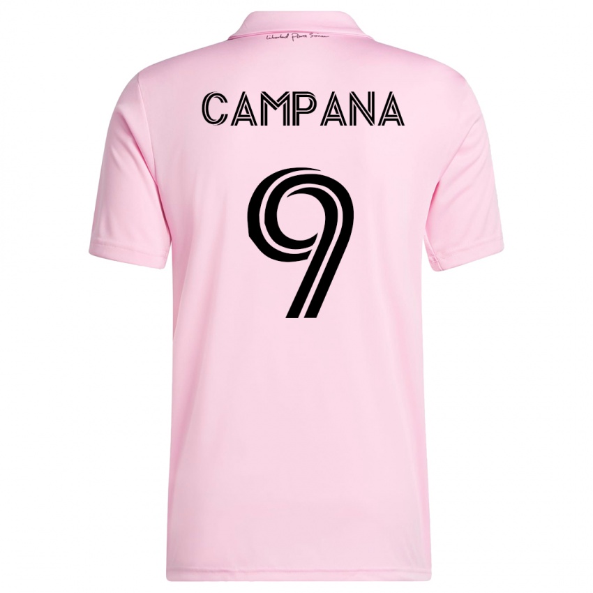 Dětské Leonardo Campana #9 Růžový Domů Hráčské Dresy 2023/24 Dres