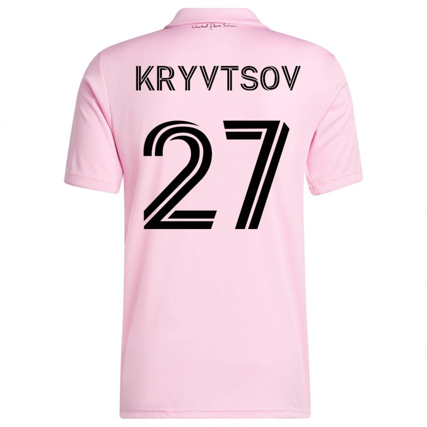 Dětské Sergiy Kryvtsov #27 Růžový Domů Hráčské Dresy 2023/24 Dres